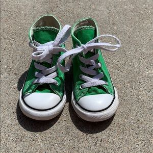 Green Hightop Converse